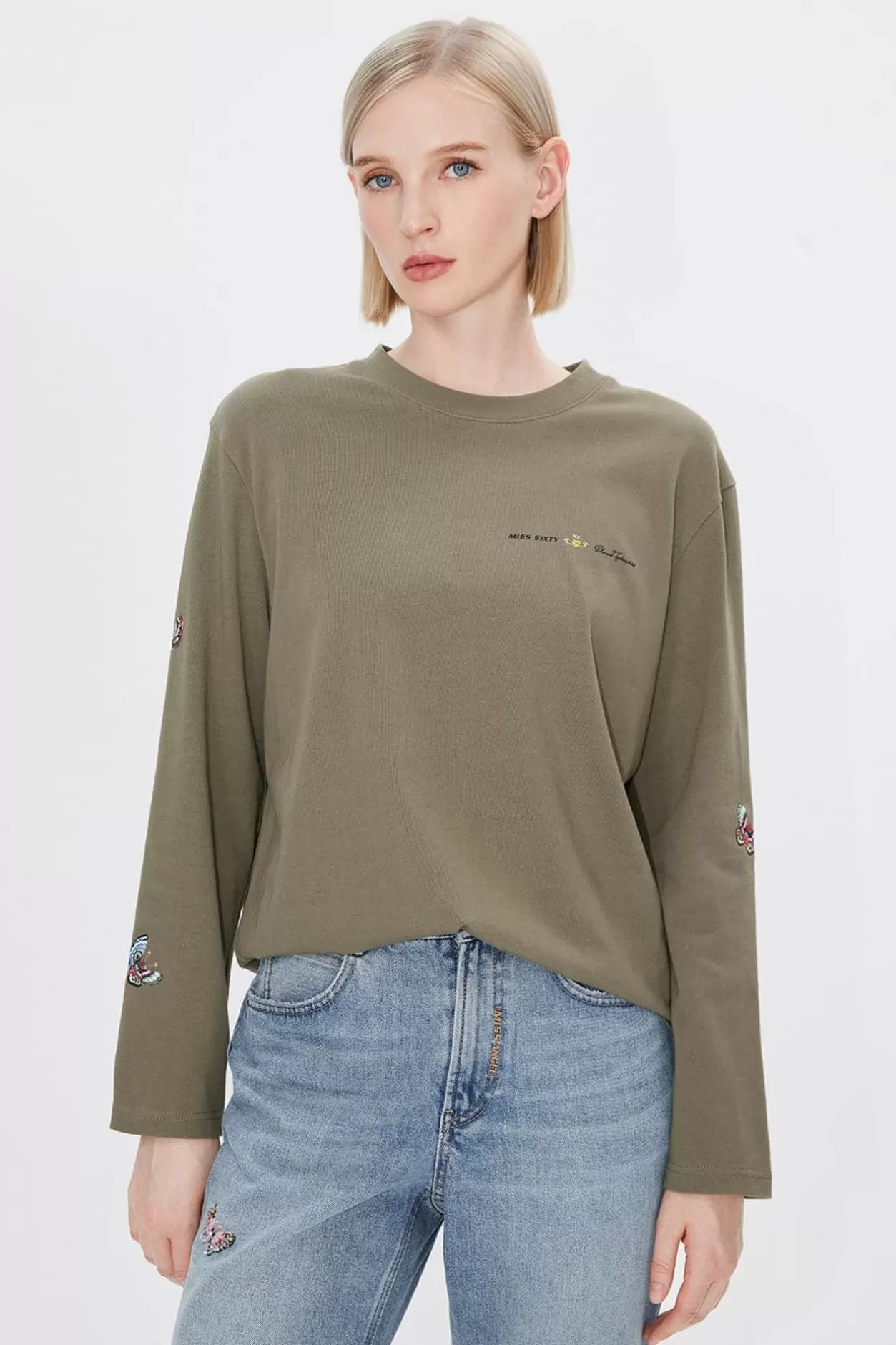 Miss Sixty Angel Collection Mid-Length Loose T-Shirt Discount