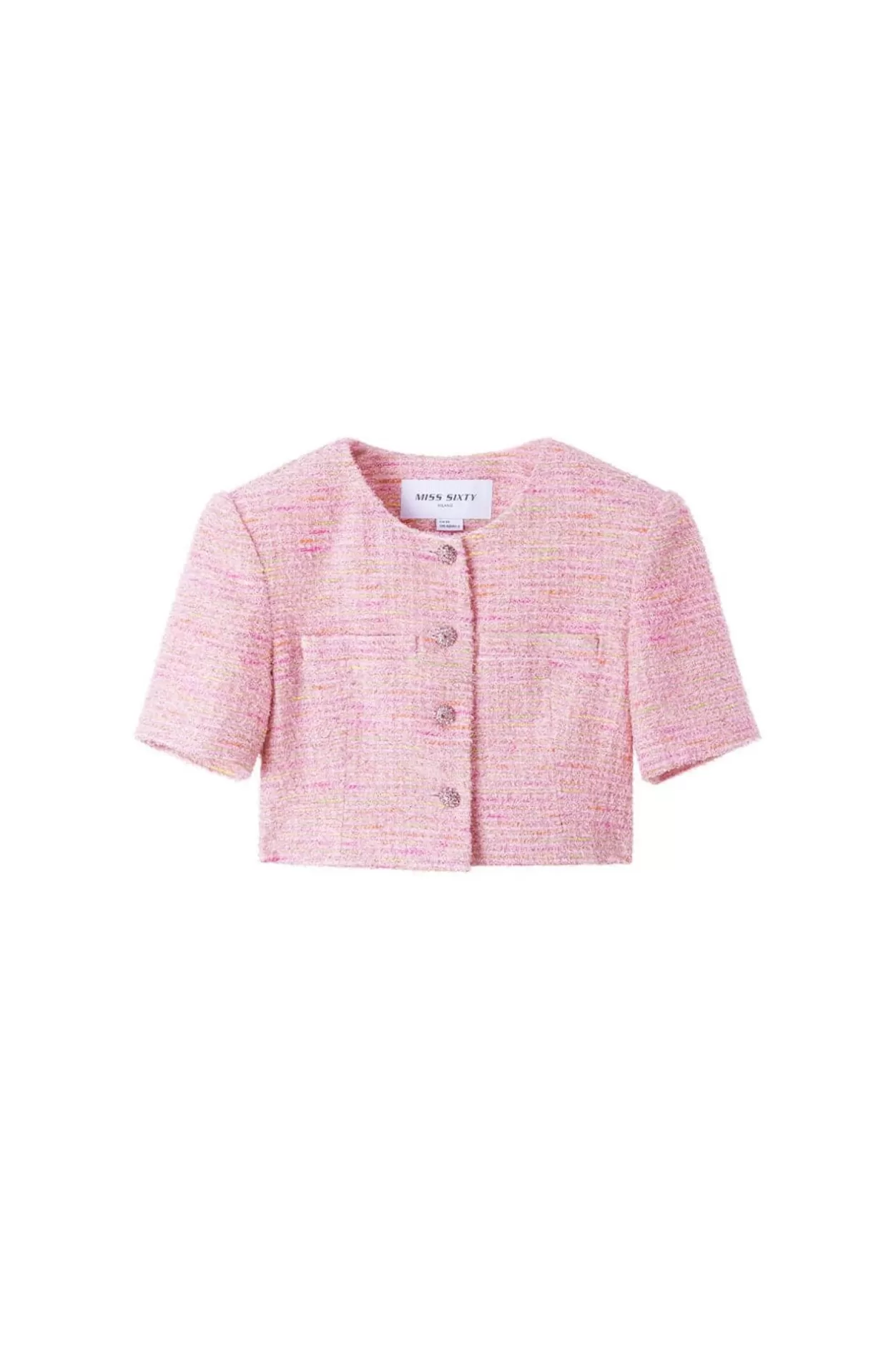 Miss Sixty Elegance Cropped Jacket Pink Clearance