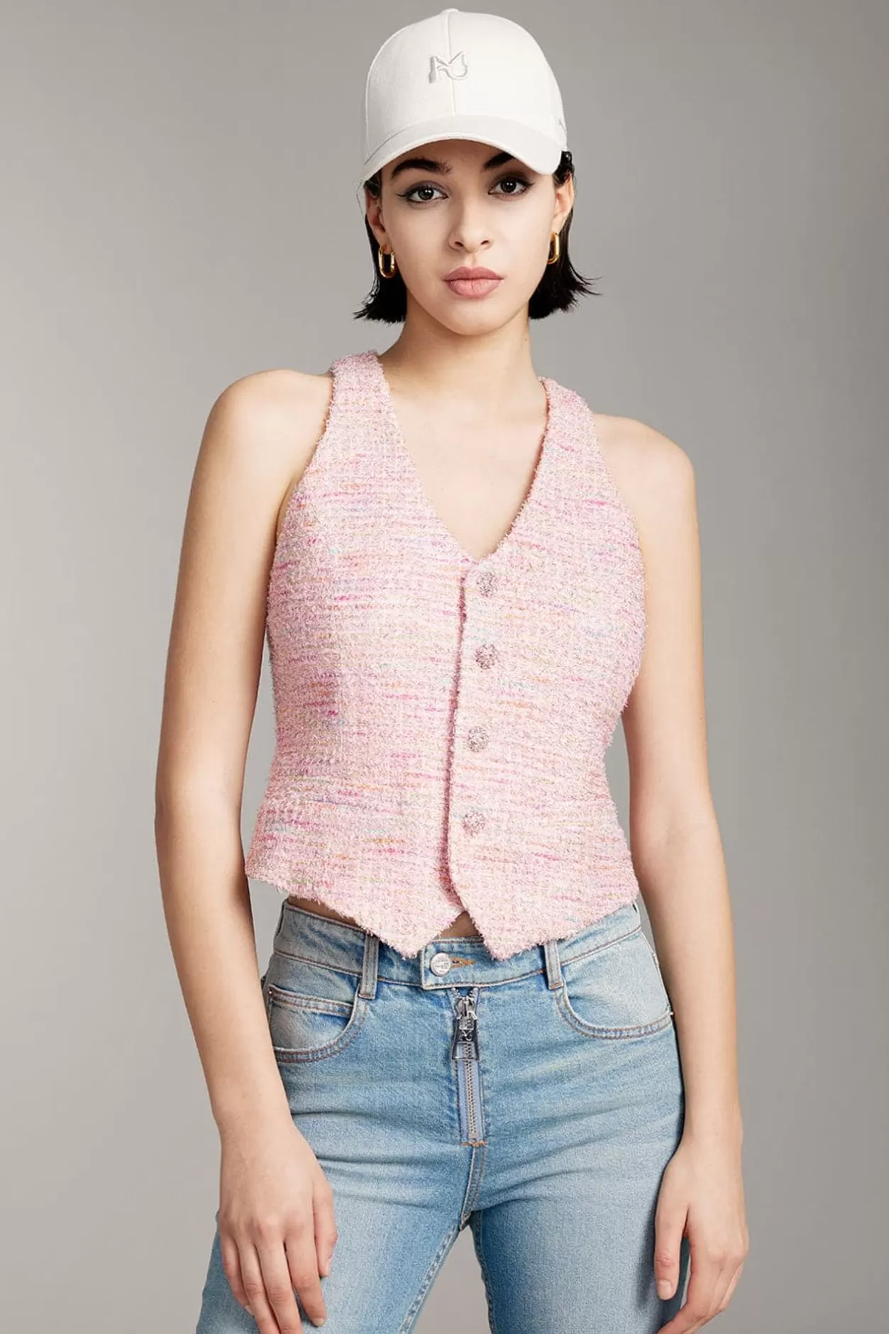 Miss Sixty Elegance Vest Pink Discount