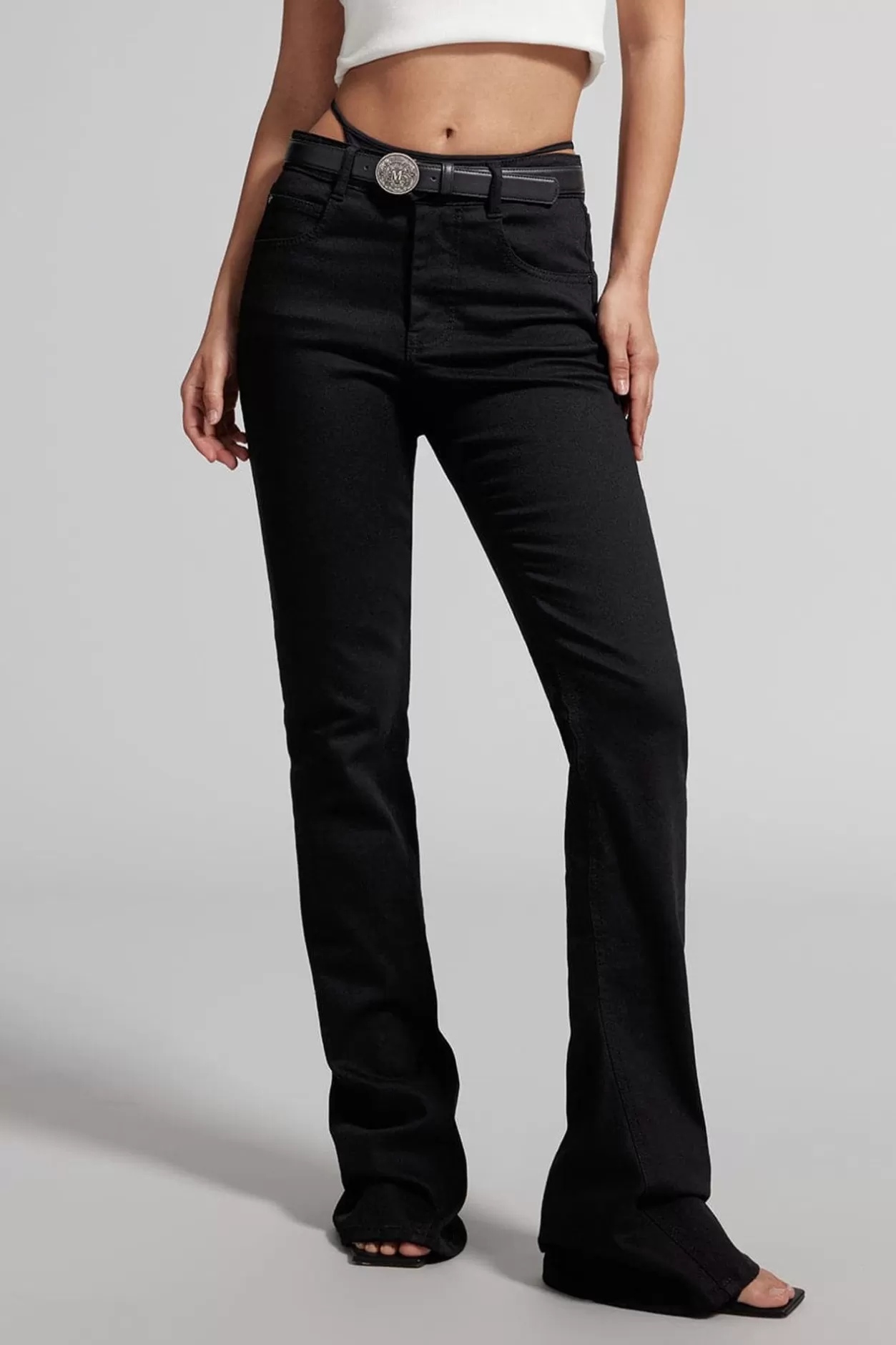 Miss Sixty Flared Jeans Black Discount