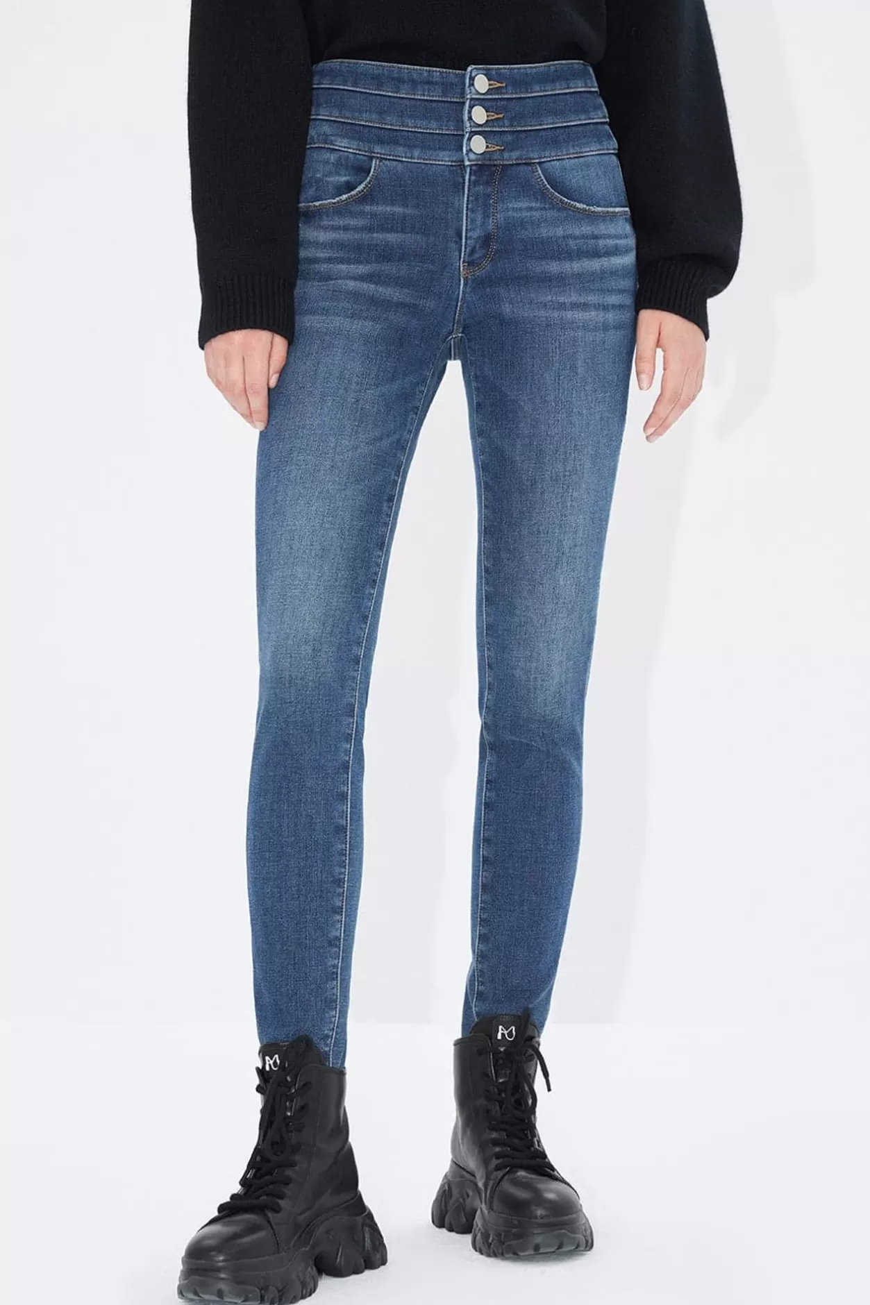 Miss Sixty High Waist Denim Jeans Deep Blue Flash Sale