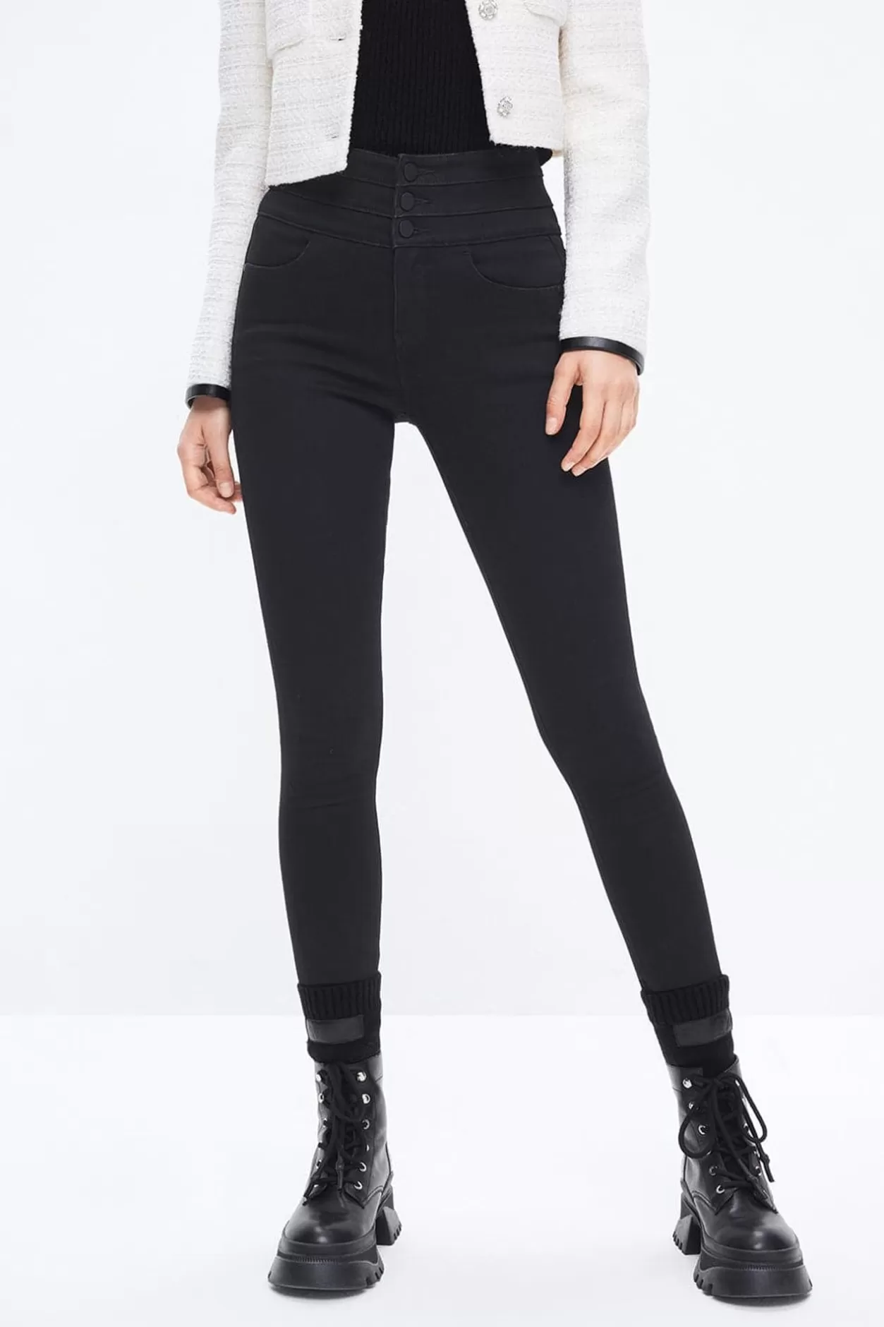 Miss Sixty High Waist Jeans Black Hot