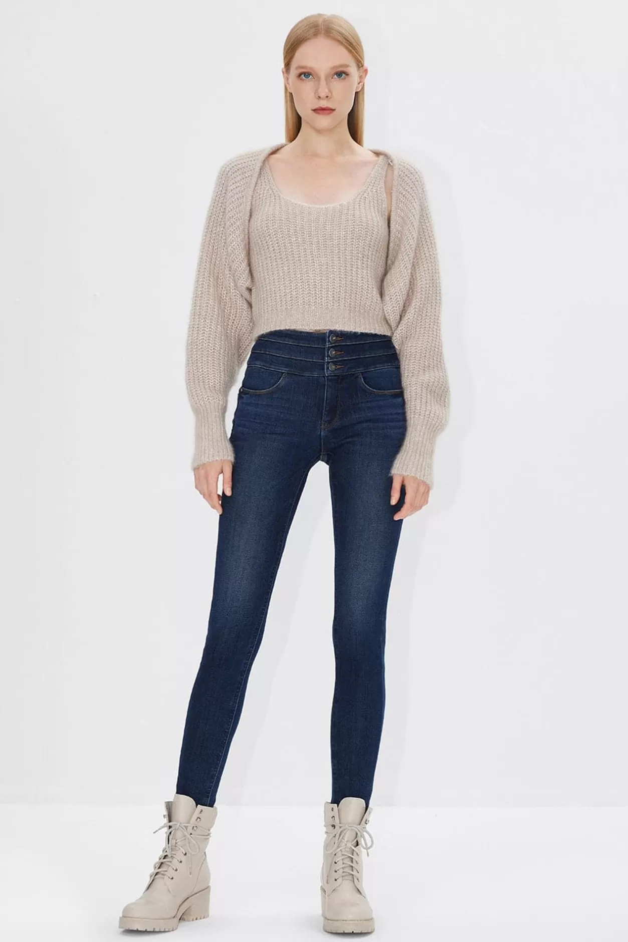 Miss Sixty High Waist Skinny Warm Jeans Blue Cheap