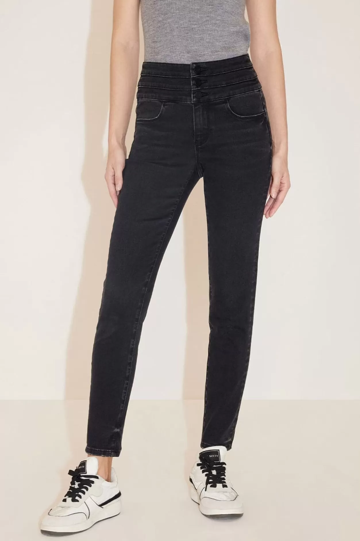 Miss Sixty High Waist Slim Fit Jeans Black Hot