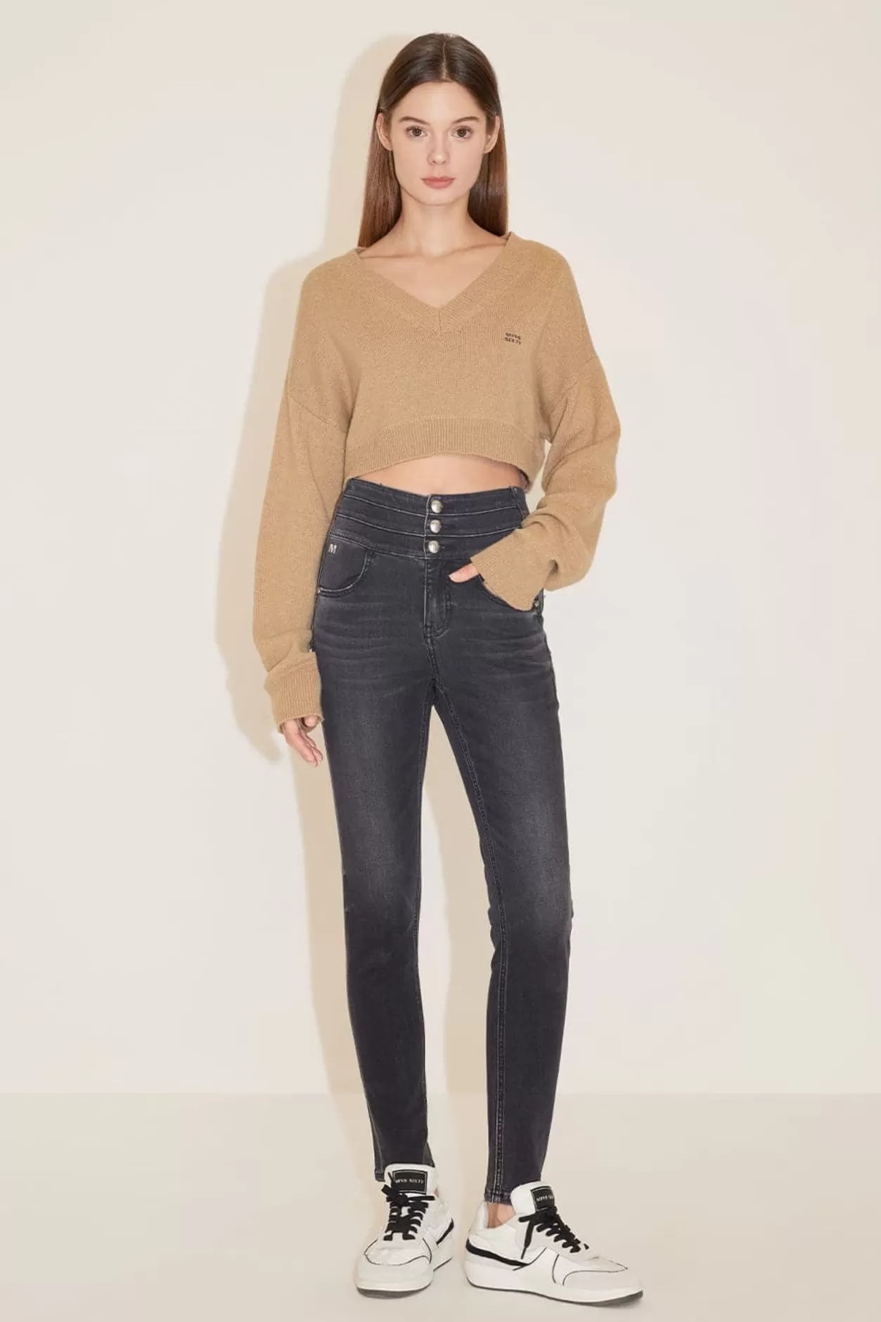 Miss Sixty High Waist Slim Fit Jeans Black Fog Shop