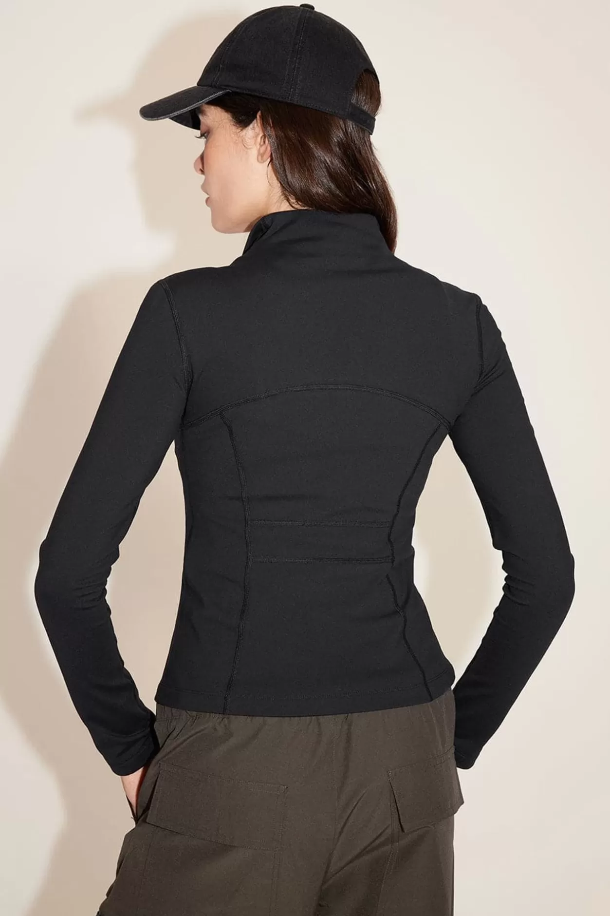 Miss Sixty High-Neck Elastic Slim Fit Yoga Jacket Black Online