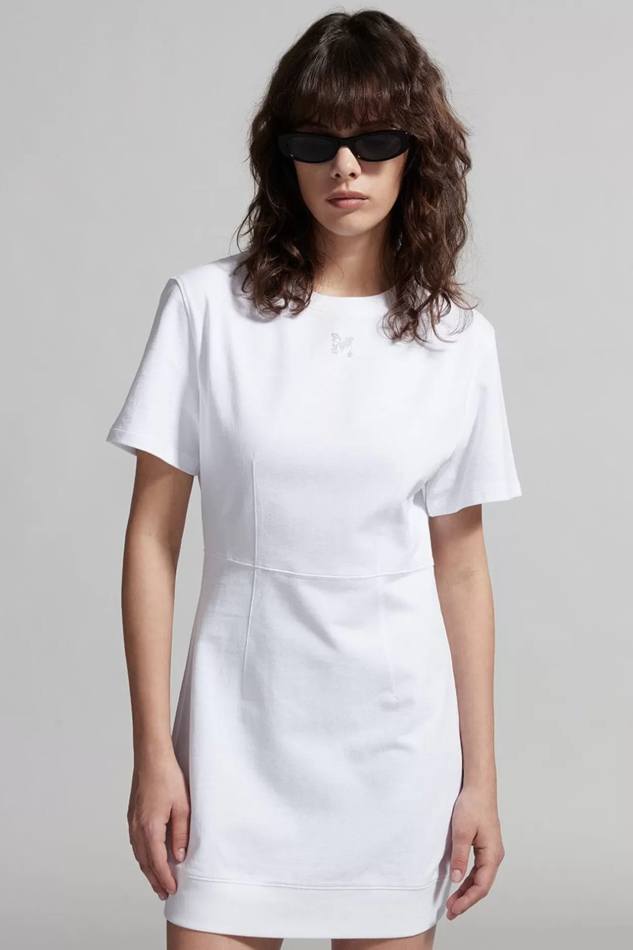 Miss Sixty Minimalist Round Neck Waisted Dress Flash Sale