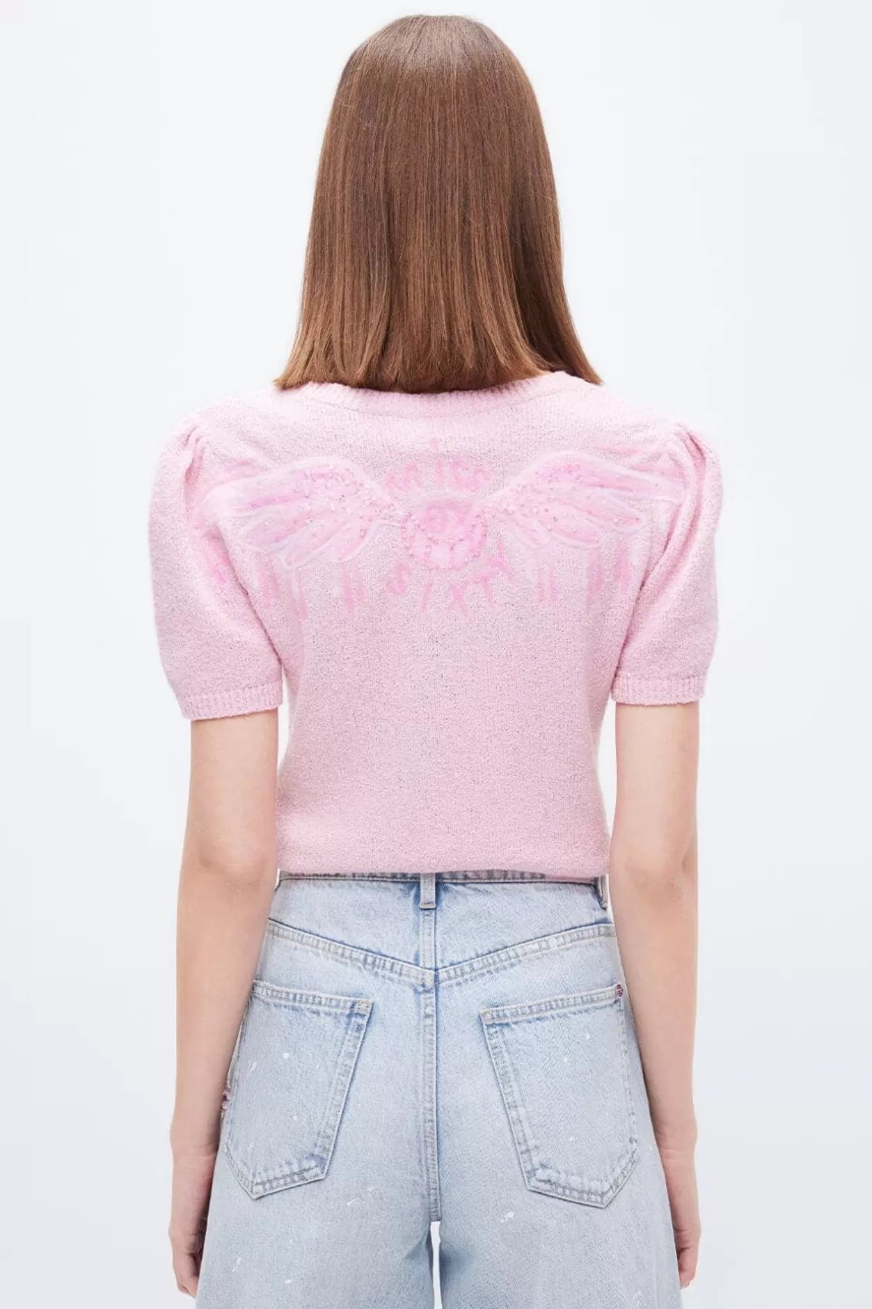 Miss Sixty X Andre Saraiva Capsule Collection Knit Top Pink Online