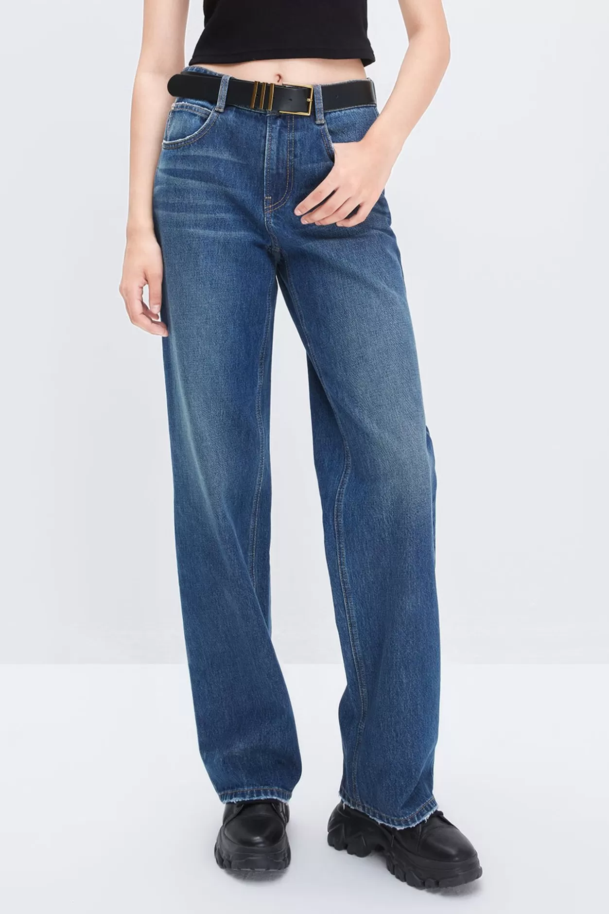 Miss Sixty Straightand Fitted Cotton Jeans Deep Blue Flash Sale