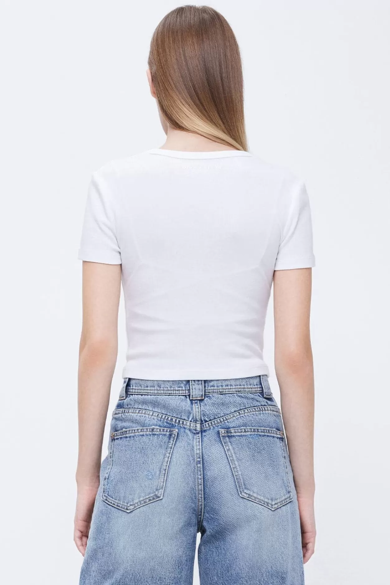 Miss Sixty Stretch Fit Cropped T-Shirt Clearance