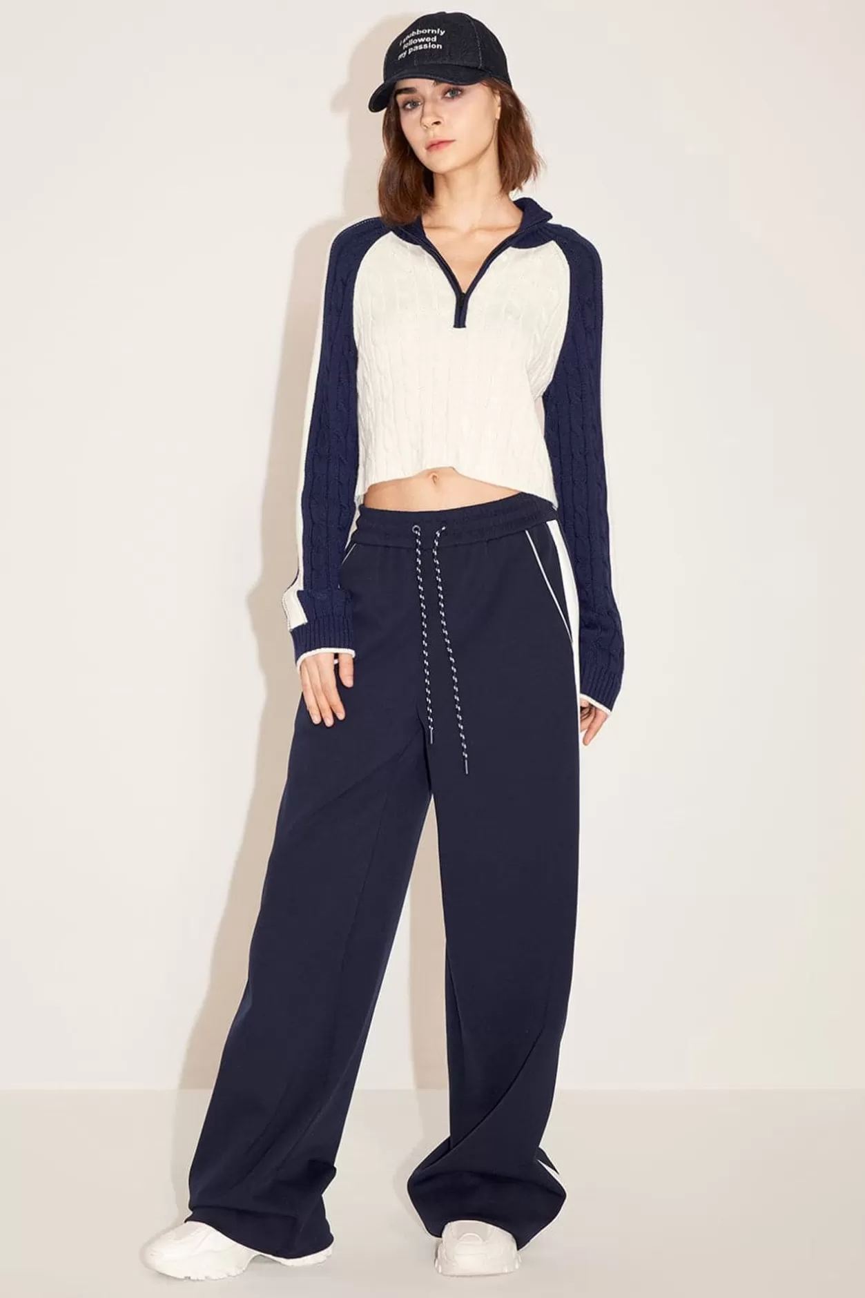 Miss Sixty Striped Track Pant With Elastic Waist Cheap