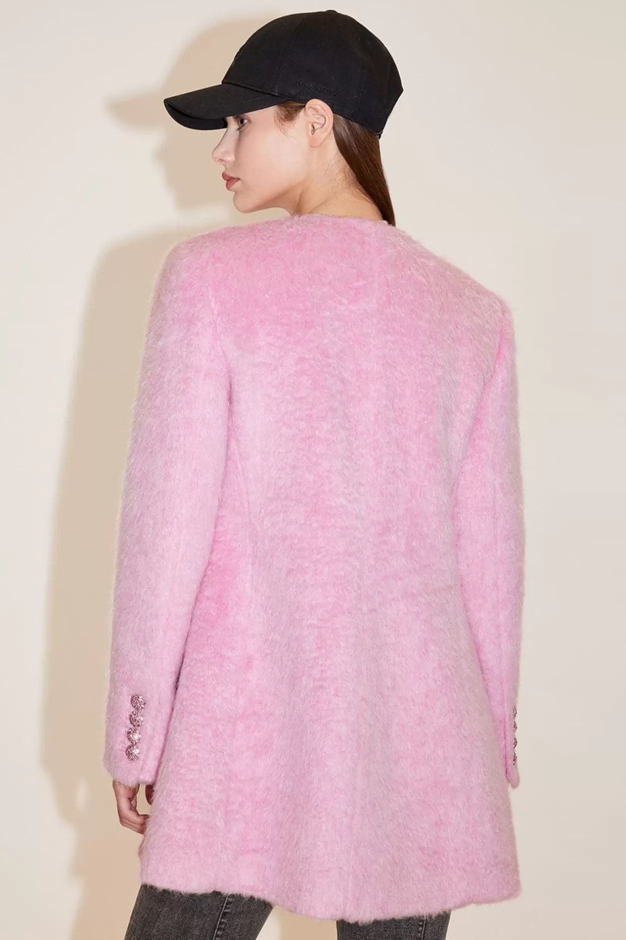 Miss Sixty Wool Coat Pink Hot